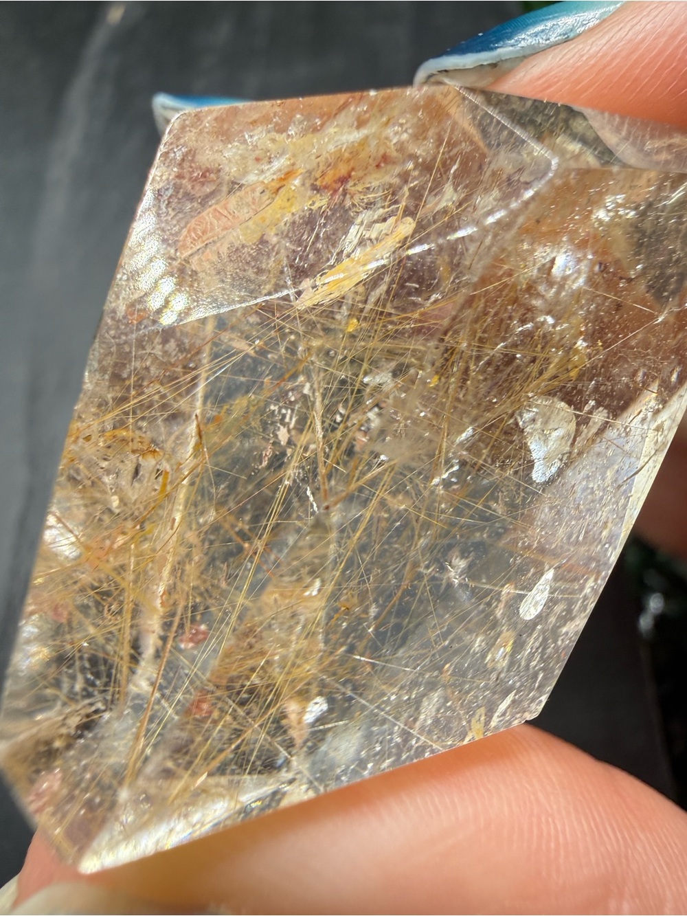 Golden Rutilated Clear Quartz Freeform